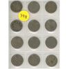 Image 1 : Lot of 12 U.S. Buffalo Nickels with no dates.