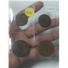 Image 4 : Lot of 8 British World War I coins. Includes 3 half pennies and 5 pennies.
