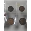 Image 7 : Lot of 8 British World War I coins. Includes 3 half pennies and 5 pennies.