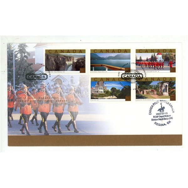 RCMP Depot Division 2003 First Day Cover. One of only 500 First Day Covers issued.