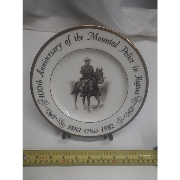 100th Anniversary of the Mounted Police in Regina 1882 – 1982 Plate. Commissioned by the Re