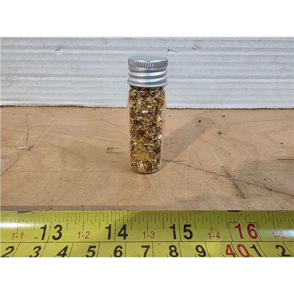 Vile of gold flake- 24K gold