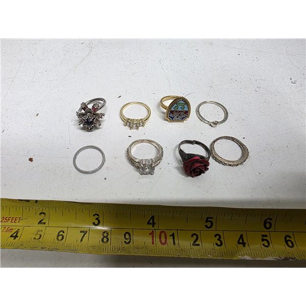 8 various rings