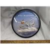 Image 1 : P-51 Mustang plane wall clock - made in Canada