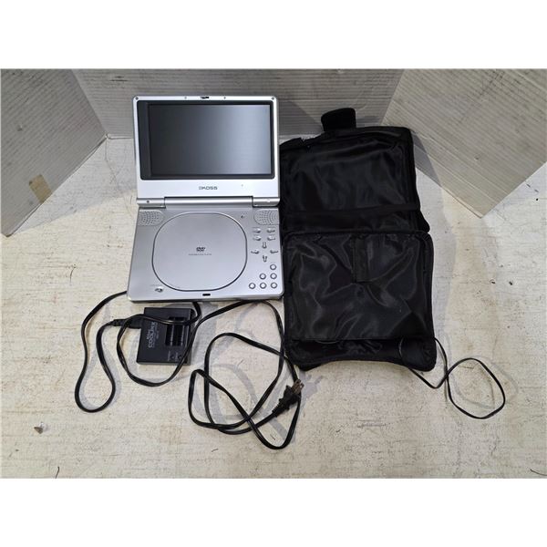 Koss portable DVD player and case- 8.5" screen