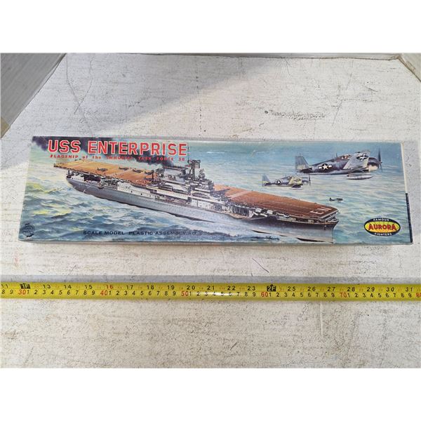 Aurora scale model uss enterprise box-empty