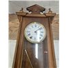 Image 2 : Germany jauch wall clock-27" by 7" by 4"- working with pendulum and key
