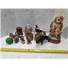 Image 1 : Salt and pepper shaker with misc figures