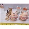 Image 2 : Salt and pepper shaker with misc figures
