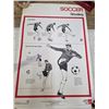 Image 1 : 5- soccer game posters by coca cola- 20" by 30"