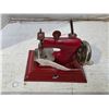 Image 2 : Tin toy sewing machine casige red- made in germany 1940's post ww2 in british zone