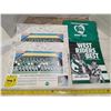 Image 1 : Lot of sask rough rider items, bag posters, playing cards