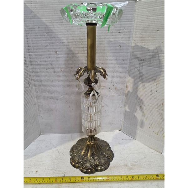 Cherub floor standing ashtray  with prisms 25"H