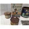 Image 2 : Vintage tins- snap hand cleaner, TB renowed purity jam, BA flattened oil tin