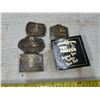 Image 1 : 4 belt buckles, the pioneer in box, petro canada, crown royal