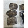 Image 2 : 4 belt buckles, the pioneer in box, petro canada, crown royal