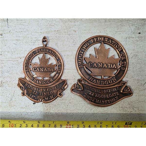 2 handgun awards- 1963 1st and 2nd