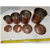 Image 1 : Copper canister set- 4 pieces