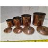 Image 2 : Copper canister set- 4 pieces