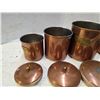 Image 3 : Copper canister set- 4 pieces