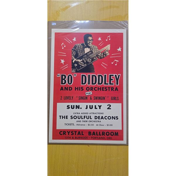 "Bo" Diddey concert poster 12"x18"3