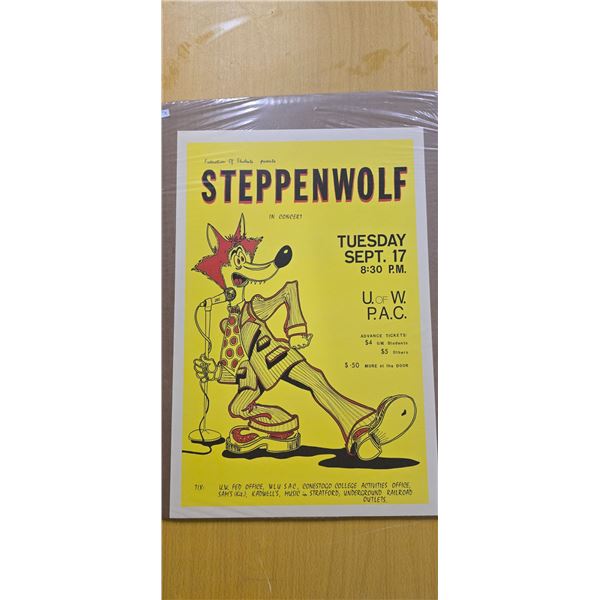 Steppenwolf concert poster 12"x18"
