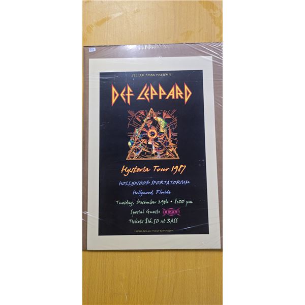 Def Leppard concert poster 12"x18"