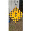 Image 1 : Lq Checkerboard Dead End highway sign 35-1/2"x35-1/2"