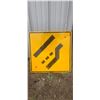 Image 1 : Merge ahead highway sign 29-1/2"x29-1/2"