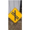 Image 1 : Railroad crossing highway sign 35-1/2"x35-1/2"