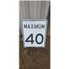 Image 1 : Max 40 highway sign 24-1/2"x29-1/2"