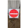 Image 1 : Do not enter highway sign 23-1/2"x23-1/2"
