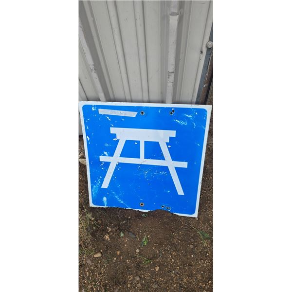 Picnic Area highway sign 23-1/2"x23-1/2"