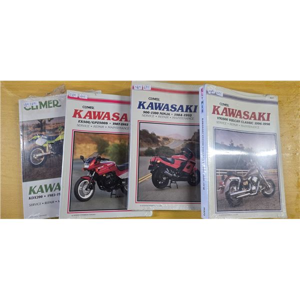 Lot of 4 Clymer motorcycle repair manuals