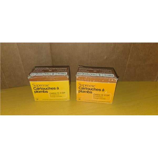 2 boxes of shotgun shells (full)