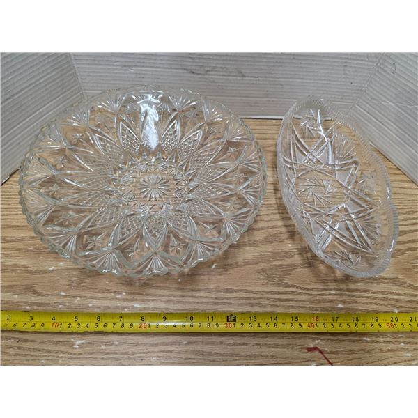 Glass bowl and candy dish