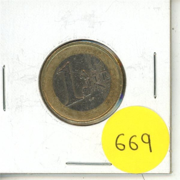 1999 Netherlands - Queen Beatrix One Euro Coin.