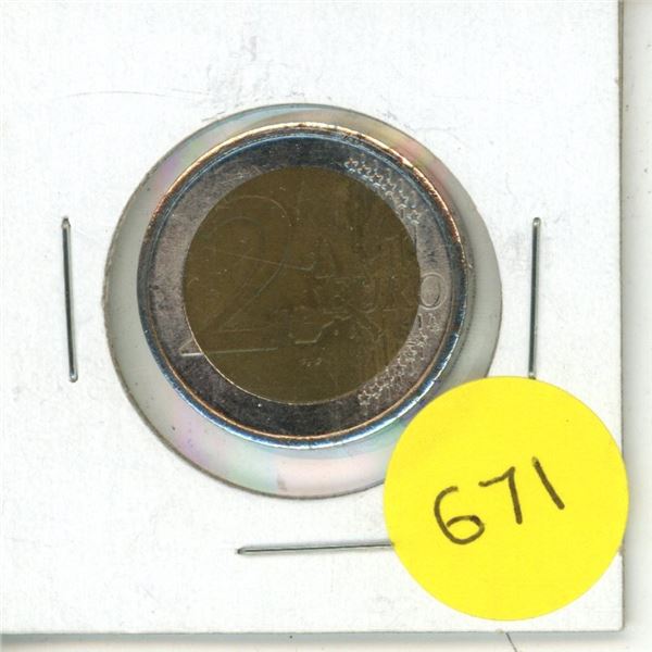 2002 German Eagle - German 2 Euro Coin.