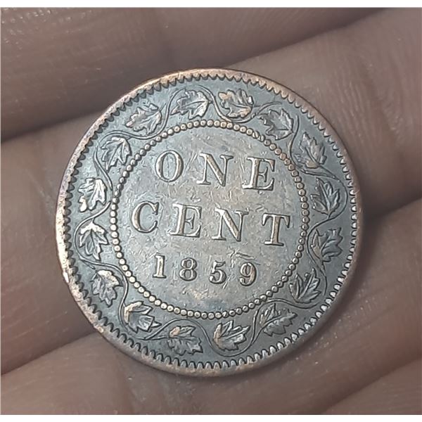1859 Canadian Large One Cent.