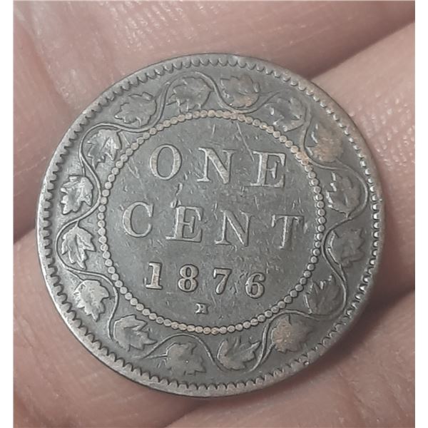 1876-H Canadian Large One Cent.