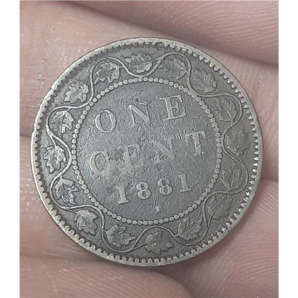 1881-H Canadian Large One Cent.