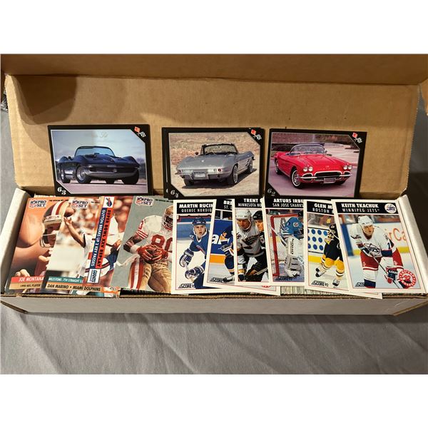 Box of Assorted SportsCards