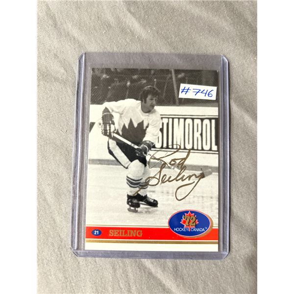 Rod Seiling - Autographed Hockey Card