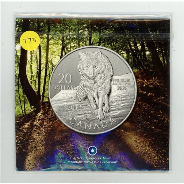 2013 -fine silver 9999- 20 dollars