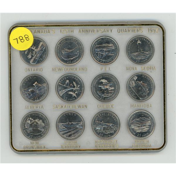 1992 Canada's 125th anniversary quarters