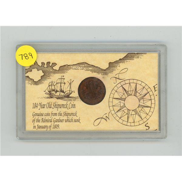 184 year old shipwreck coin