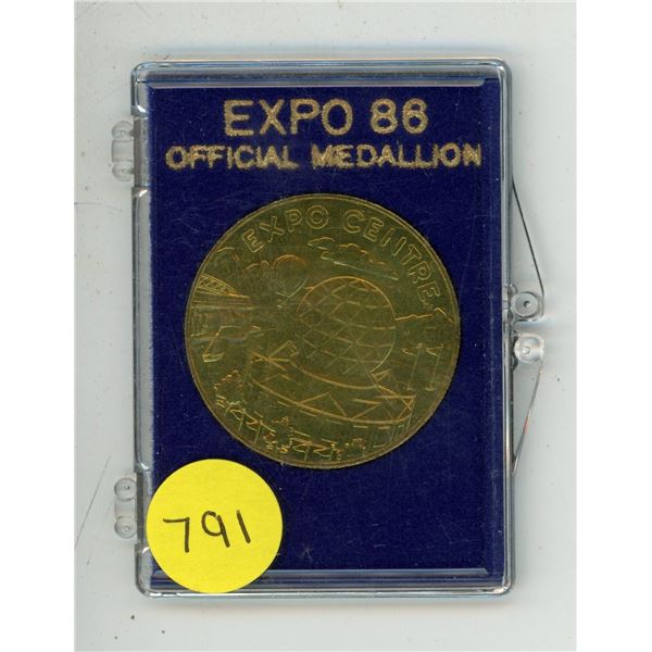 Expo 86 official medallion