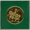 Image 2 : Warwick castle-22ct gold plated medallion