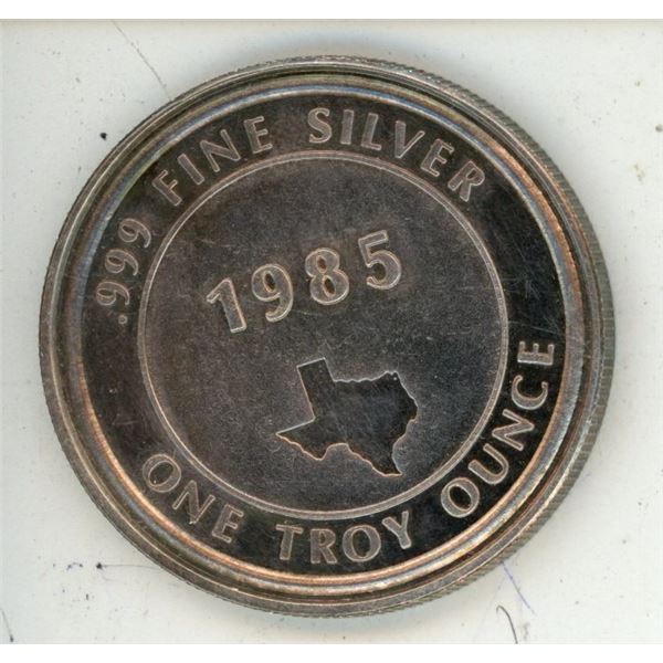 .999 fine silver 1985-one troy ounce