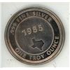 Image 1 : .999 fine silver 1985-one troy ounce